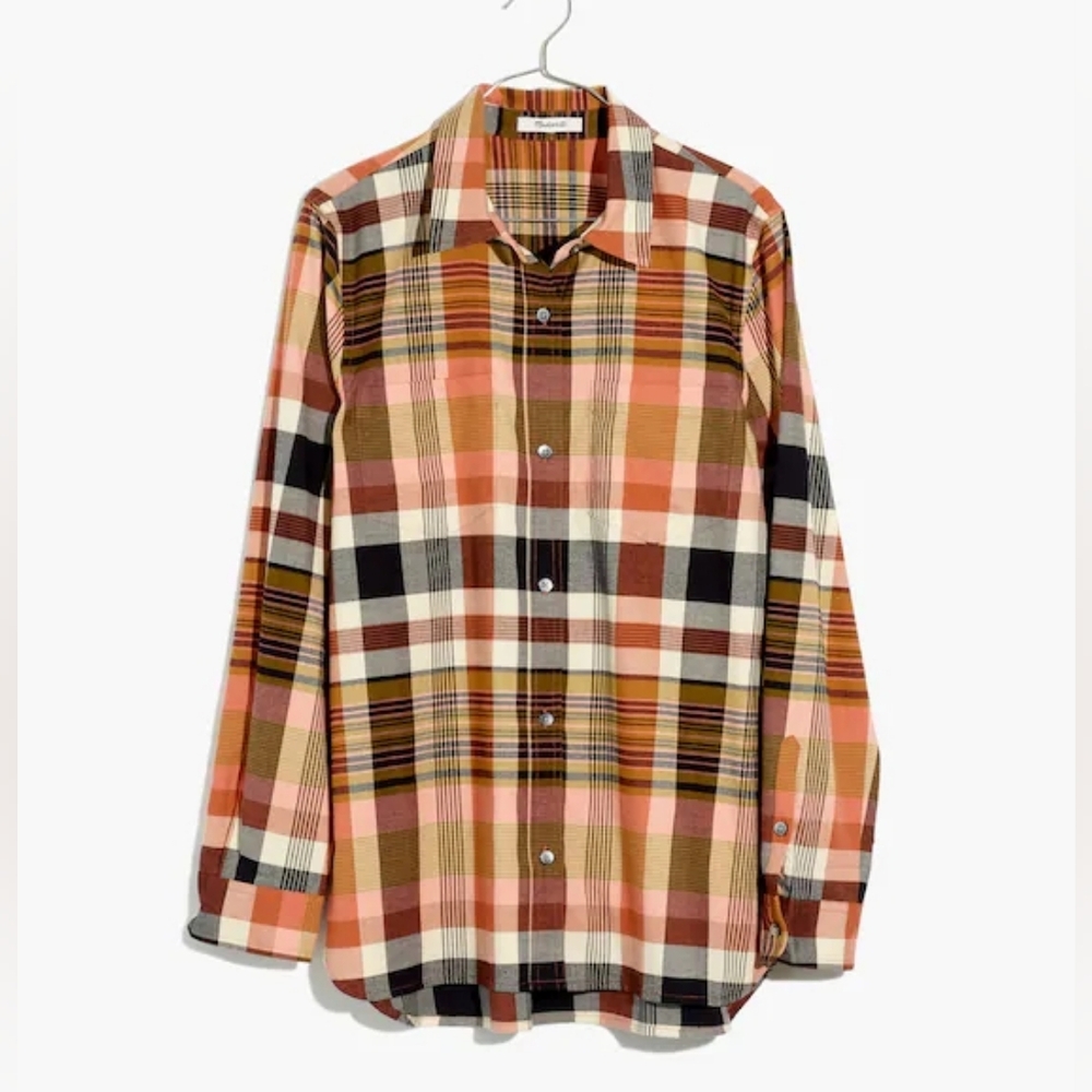 Madewell Classic Ex-Boyfriend Shirt in Seconda Plaid Size XS